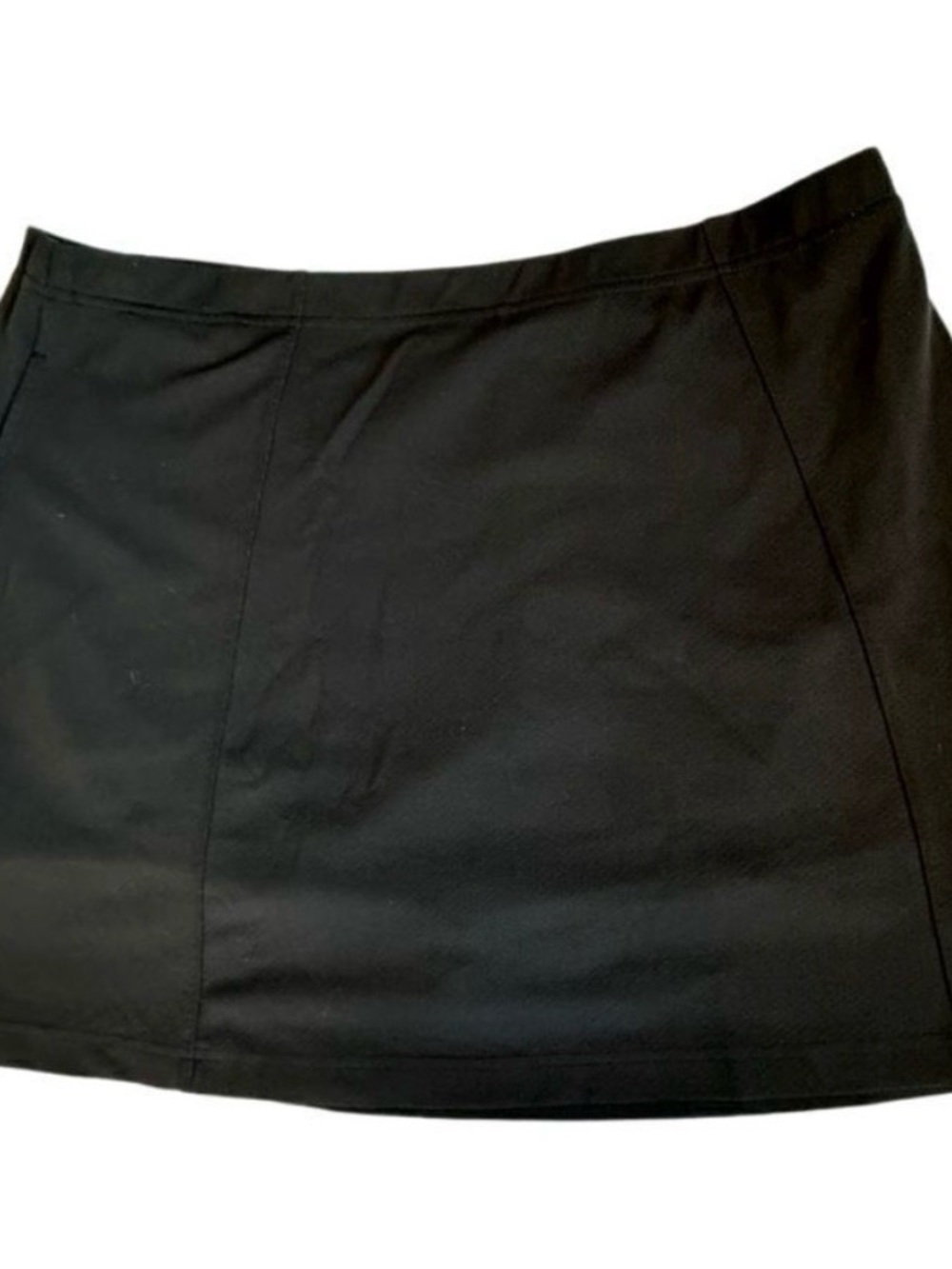 Izod Athletic Skort Black Caron Technology UV Moisture Wicking Golf  SZ L